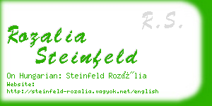 rozalia steinfeld business card